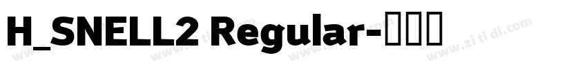 H_SNELL2 Regular字体转换